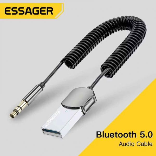 Receptor adaptador cabo P2 Bluetooth 5.0 da marca Essager ORIGINAL