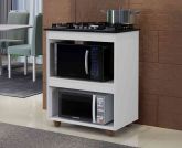 Balcao Turim para CookTop 4 Bocas Branco Kaiki