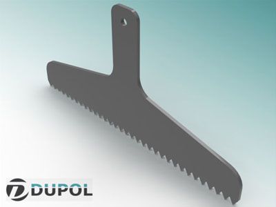 Espátula Dentada 30 cm.