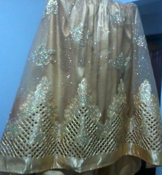 Pano da costa dourado bordado