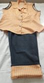 Conjunto jeans pinoducci com calça capri 48