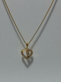 Corrente de Coração com crucifixo CP00932