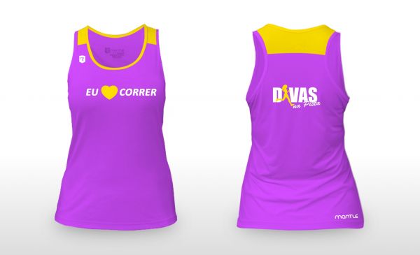 Blusa Feminina Regata "Eu Amo Correr"