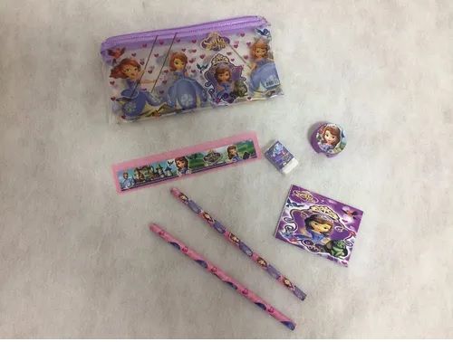 Kit Escolar Com Estojo Da Princesa Sofia