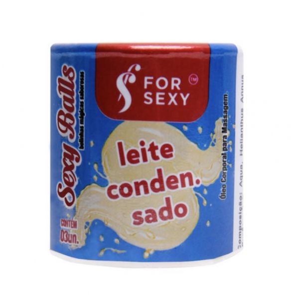 BOLINHAS EXPLOSIVAS COMESTÍVEIS COM 3 UNIDADES SABOR LEITE CONDENSADO