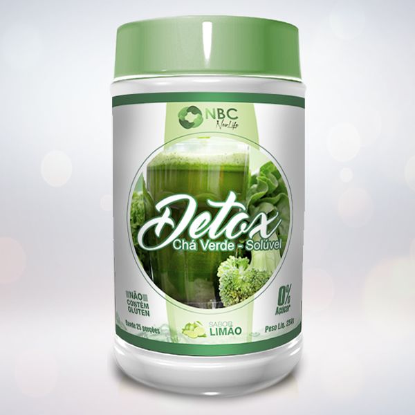 Detox Chá Verde 250g 25 porções