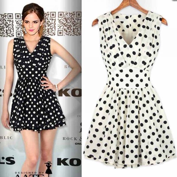 Vestido Estampa de Bolinha