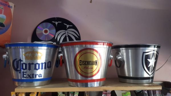 10 baldes cerveja de alumínio 9 litros
