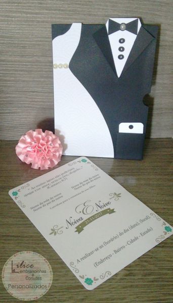 Convite roupa dos noivos