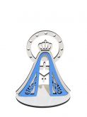 CÓD-RE50 NOSSA SENHORA NA BASE MDF BRANCO COM AZUL CLARO 8X5X10