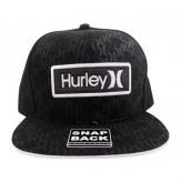 BONÉ ABA RETA HURLEY PRETO E BRANCO