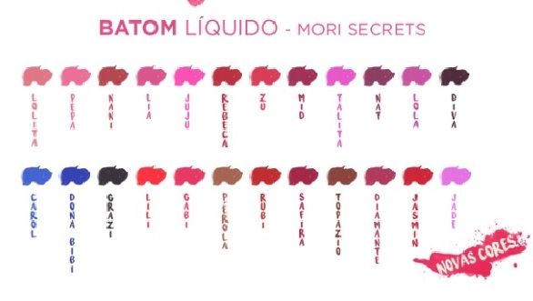 Batom Líquido Mori Makeup KIT 10