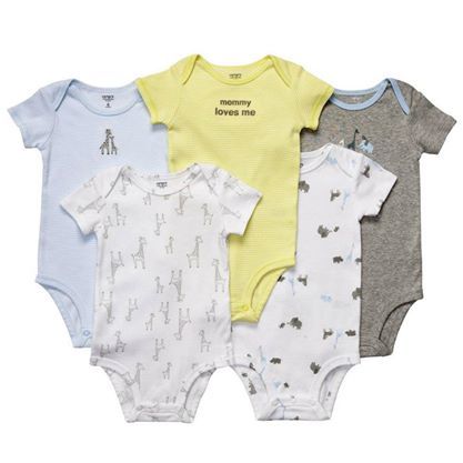 Kit body manga curta 5 peças