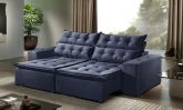 Sofa Retratil Reclinavel Leme 250 Azul 2699.10 Innove