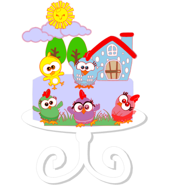 Arquivos 100% em Camadas STUDIO, FCM e SVG - Galinha Pintadinha