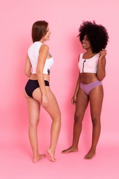 Calcinha Absorvente Violeta Cup - G - Preta