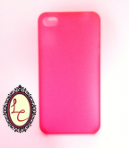 Case super fina transparente vermelho - iPhone 4/4S