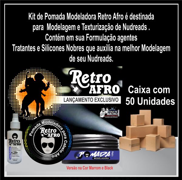 kit pomada afro 50 unidades