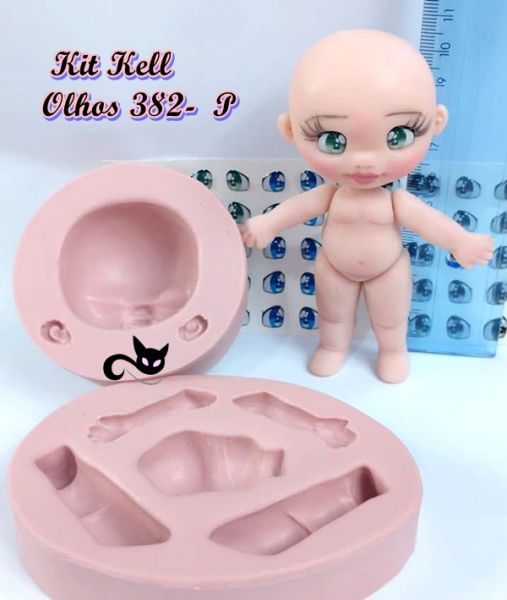 Boneca Kit kell + olhos resinados 382 P