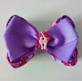 Laço Duplo  Unicórnio Lilas