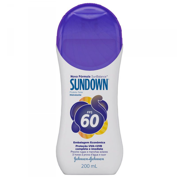 Protetor Solar Sundown SunBalance FPS 60 200mL Nova Formula