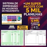 Holerite Comprovante De Renda + Pack Planilhas Excel Grátis - VERSÃO: ARC140