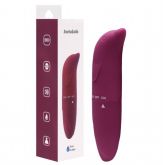 VIBRADOR PONTO G AVELUDADO COM FORMATO GOLFINHO COR VINHO SEXY IMPORT