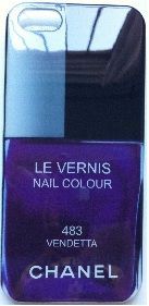 CASE ESMALTE CHANEL ROXO VENDETTA PARA IPHONE 5 E 5S