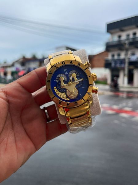 RELÓGIO MASCULINO BVLGARI HIBRIDO