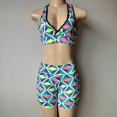 Conjunto Fitness Top + Bermuda Estampados