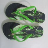 chinelo strass com estampa