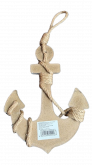 Enfeite Decorativo Ancora Naútica de MDF 17x35 cm