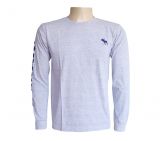 Camisa Abercrombie Manga longa Cinza