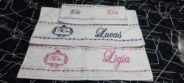 Jogo toalhas Ligia/Lucas