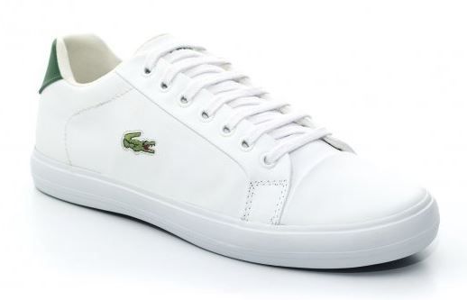 SAPATENIS LACOSTE MASCULINO BRANCO C/ VERDE - LS-1937