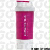 Coqueteleira Rosa e Branca 600ml Probiótica