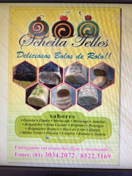 Bolos de Rolo Apartir de 25,00