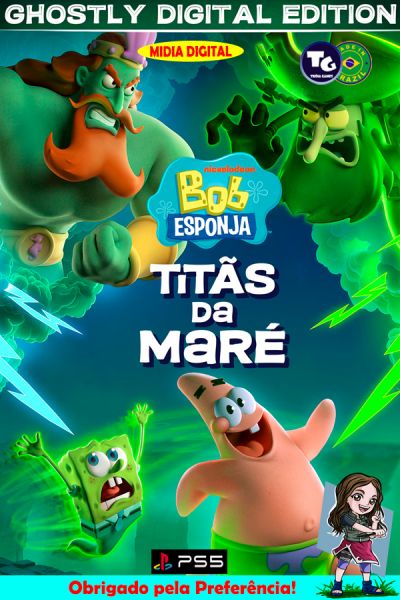 Bob Esponja Titãs da Maré Ghostly Edition - PS5
