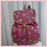 mochila com estampa de coruja