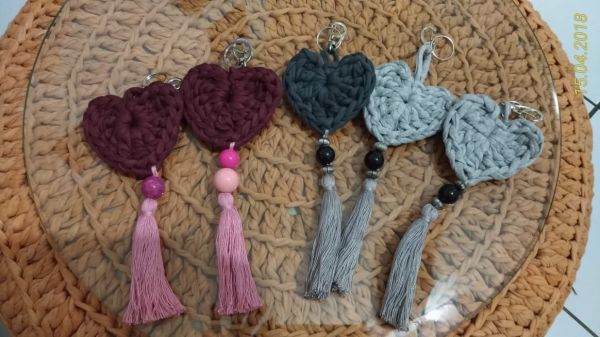 Chaveiro Coração Pingente