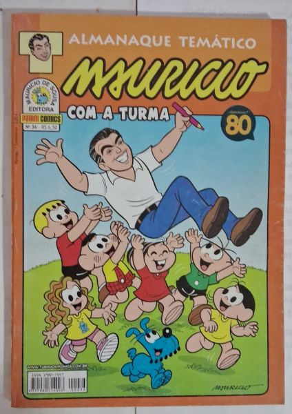 Gibi Almanaque Temático 36 Mauricio com a turma da Mônica