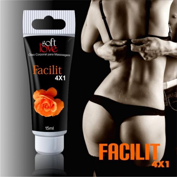Gel Anestésico Facilit 4x1 Anal - 15ML ( Soft Love )
