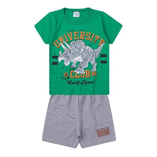 CONJUNTO INFANTIL VERDE DINOSSAURO