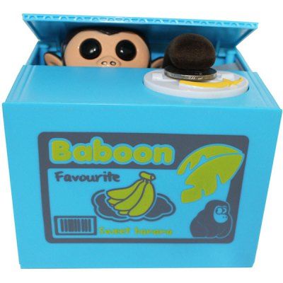 COFRINHO DO MACAQUINHO 'LADRÃO' DE MOEDAS Toy Coin Bank  Saving Box