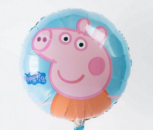 Kit com 10 balões Metálicos Peppa Pig