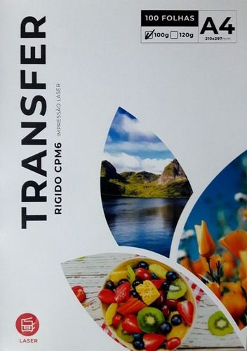 Papel transfer laser 100gr. 100fls