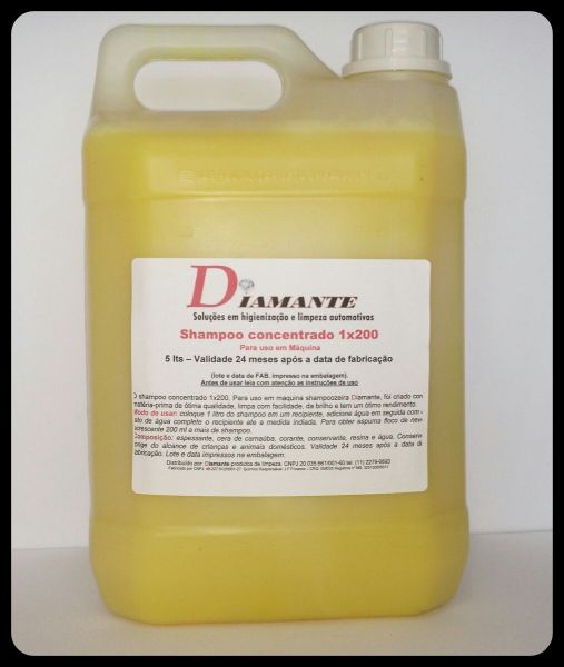 Shampoo Concentrado Automotivo Para Uso Em Máquina 1x200