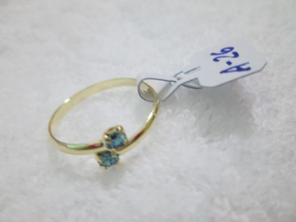 Anel Folheado a Ouro Ajustavel Strass