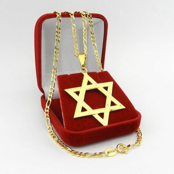 CORRENTE MASCULINA 50CM 3MM ESTRELA 4CM FOLHEADO OURO