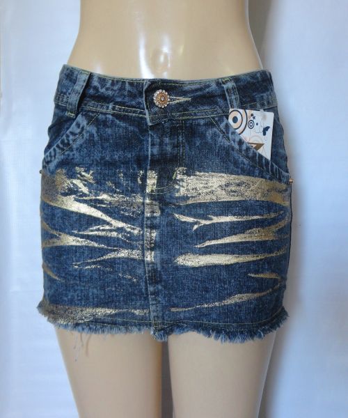 SAIA JEANS COM RISCOS DOURADO